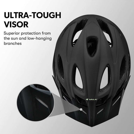 Medium Mountain Bike Cycle Helmet Lightweight 56-58cm | Grey