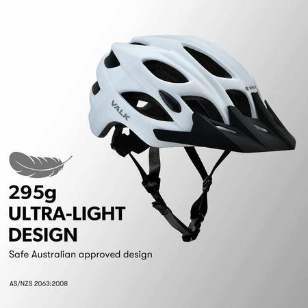Medium Mountain Bike Helmet 56-58cm | White