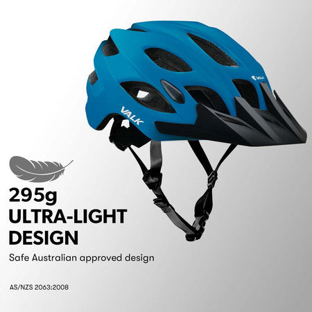 Medium Mountain Bike Comfortable Helmet 56-58cm | Blue