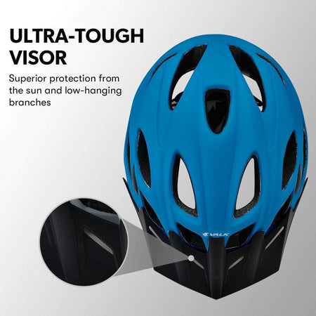 Medium Mountain Bike Comfortable Helmet 56-58cm | Blue