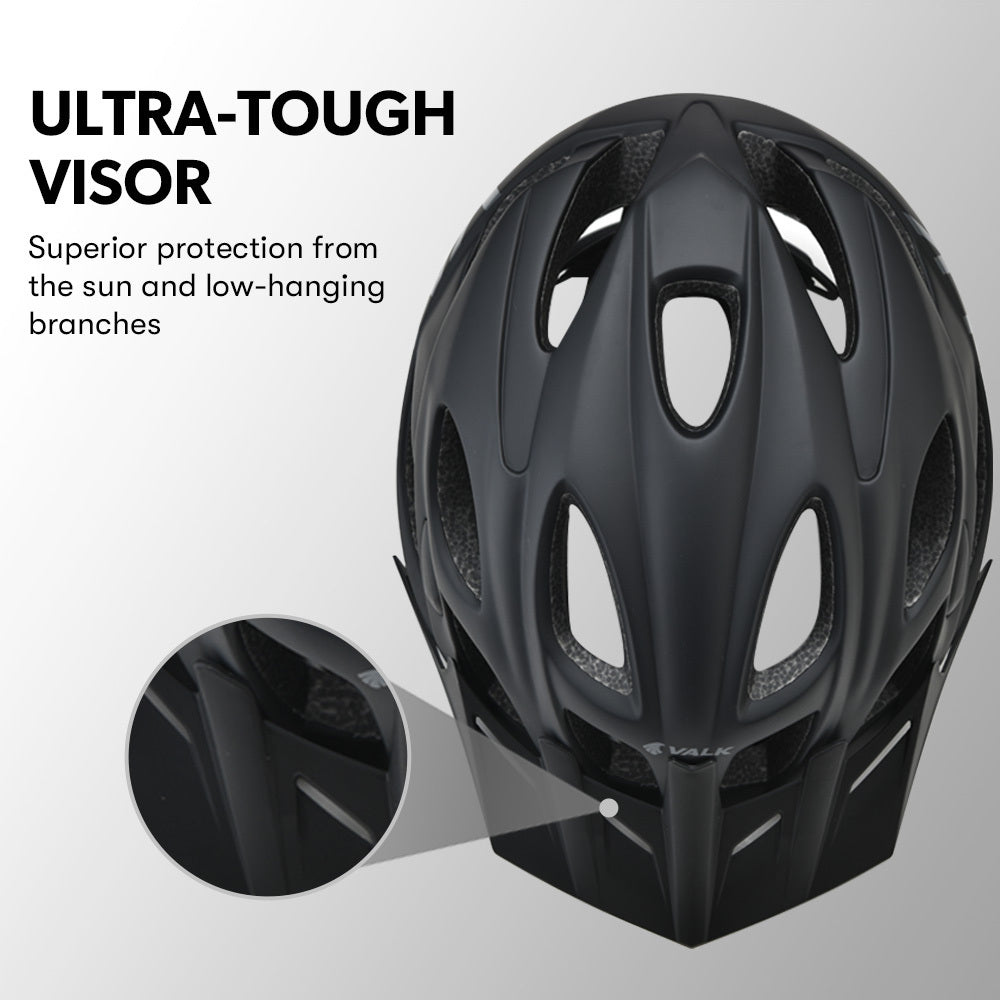 VALK Mountain Bike Helmet Small 54-56cm Bicycle MTB Cycling Safety Accessories-BicycleLab.com.au