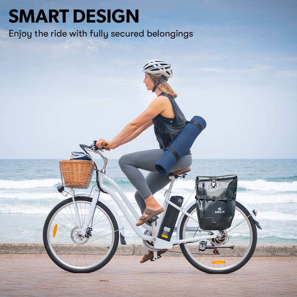 Waterproof 25L Pannier Bike Bag | Black