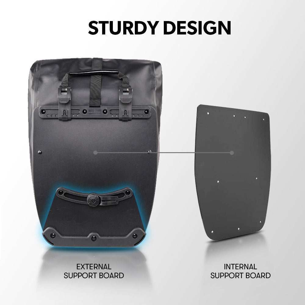 Waterproof 25L Pannier Bike Bag | Black
