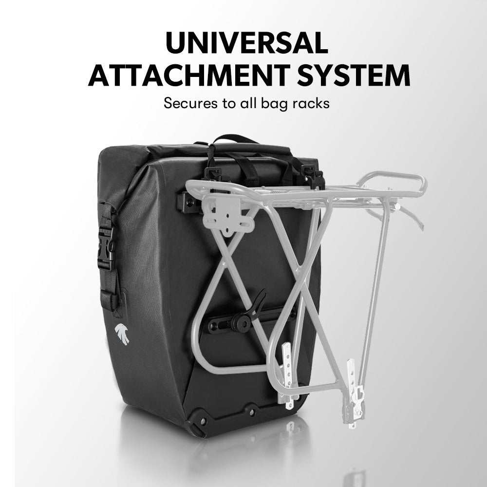Waterproof 25L Pannier Bike Bag | Black