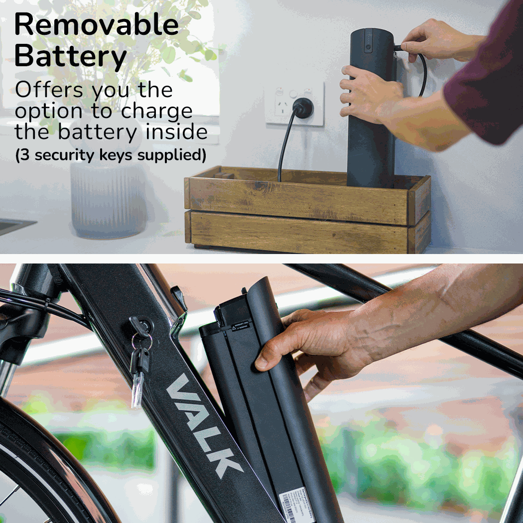 Premium Mid Drive Electric Bike with Bag Rack, Medium | Dark Grey