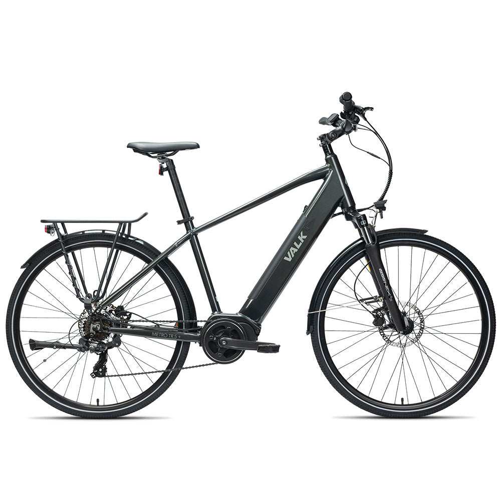 Premium Hybrid Mid Drive EBike, Large | Dark Grey