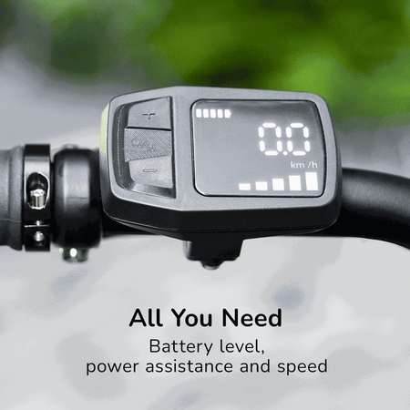 Premium Hybrid Mid Drive EBike, Large | Dark Grey