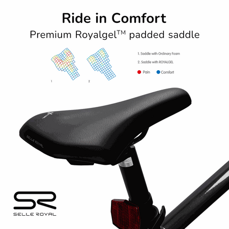 Premium Hybrid Mid Drive EBike, Large | Dark Grey