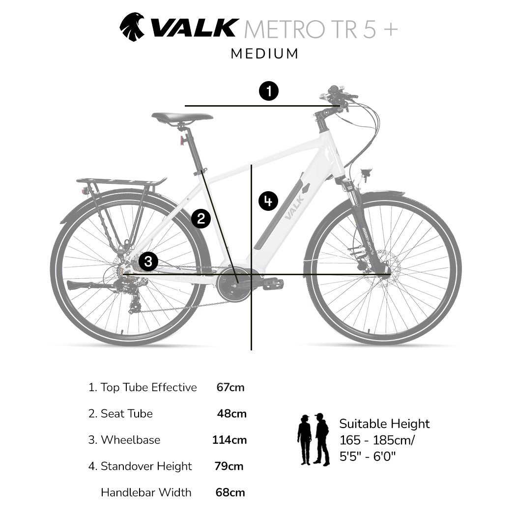 Medium Hybrid 36V Electric Bike w/ Battery | White