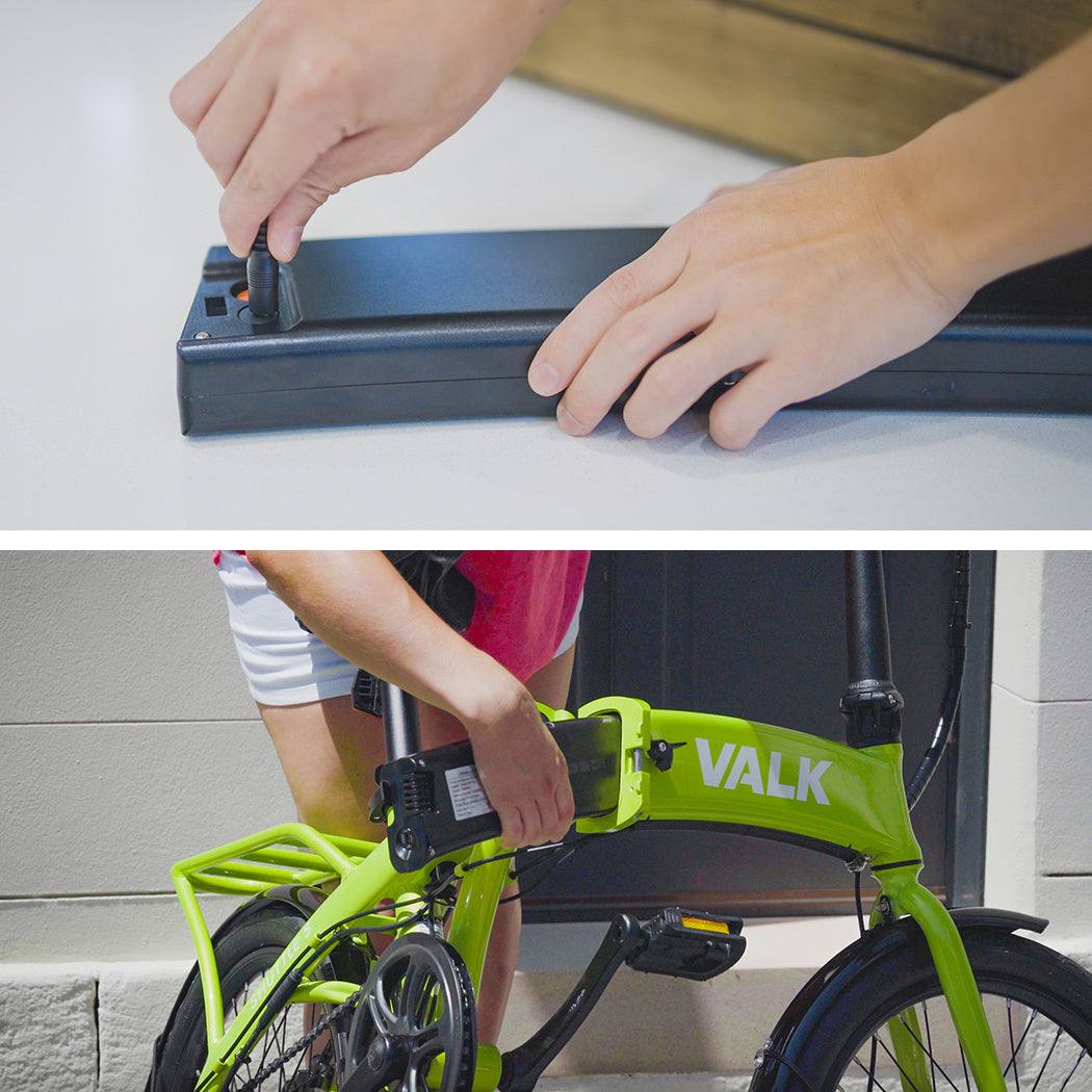 Disc Braking Electric Foldable Bike | Lime Green