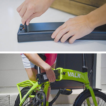 Disc Braking Electric Foldable Bike | Lime Green