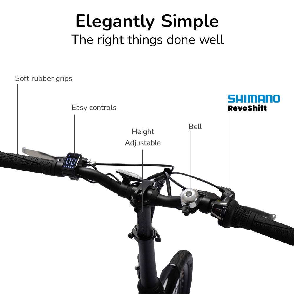 Quick Folding Electric Bike | Gloss Metallic Charcoal