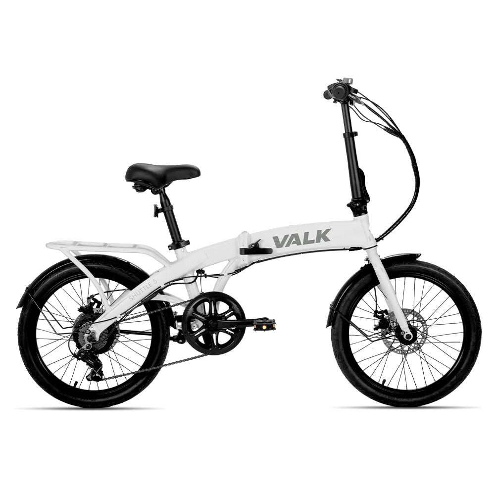 250 Watt Electric Folding Bike | White