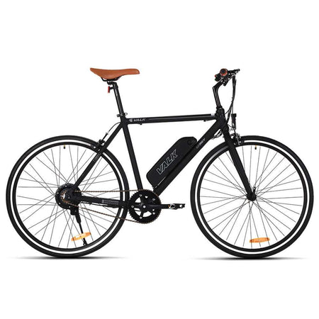 250W Fixie eBike with Saddle Bag | Black