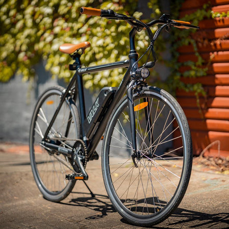 250W Fixie eBike with Saddle Bag | Black