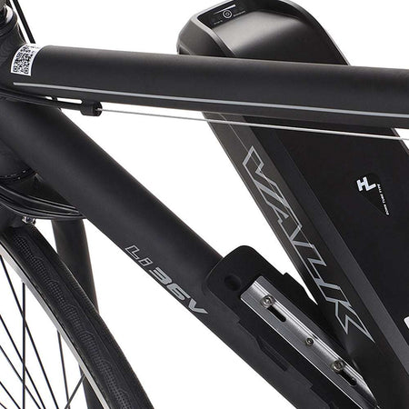 250W Fixie eBike with Saddle Bag | Black