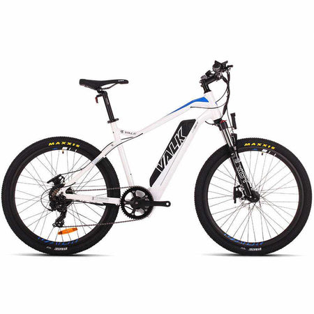 250W Hydraulic Disc Brakes Electric MTB, 26Inch | White