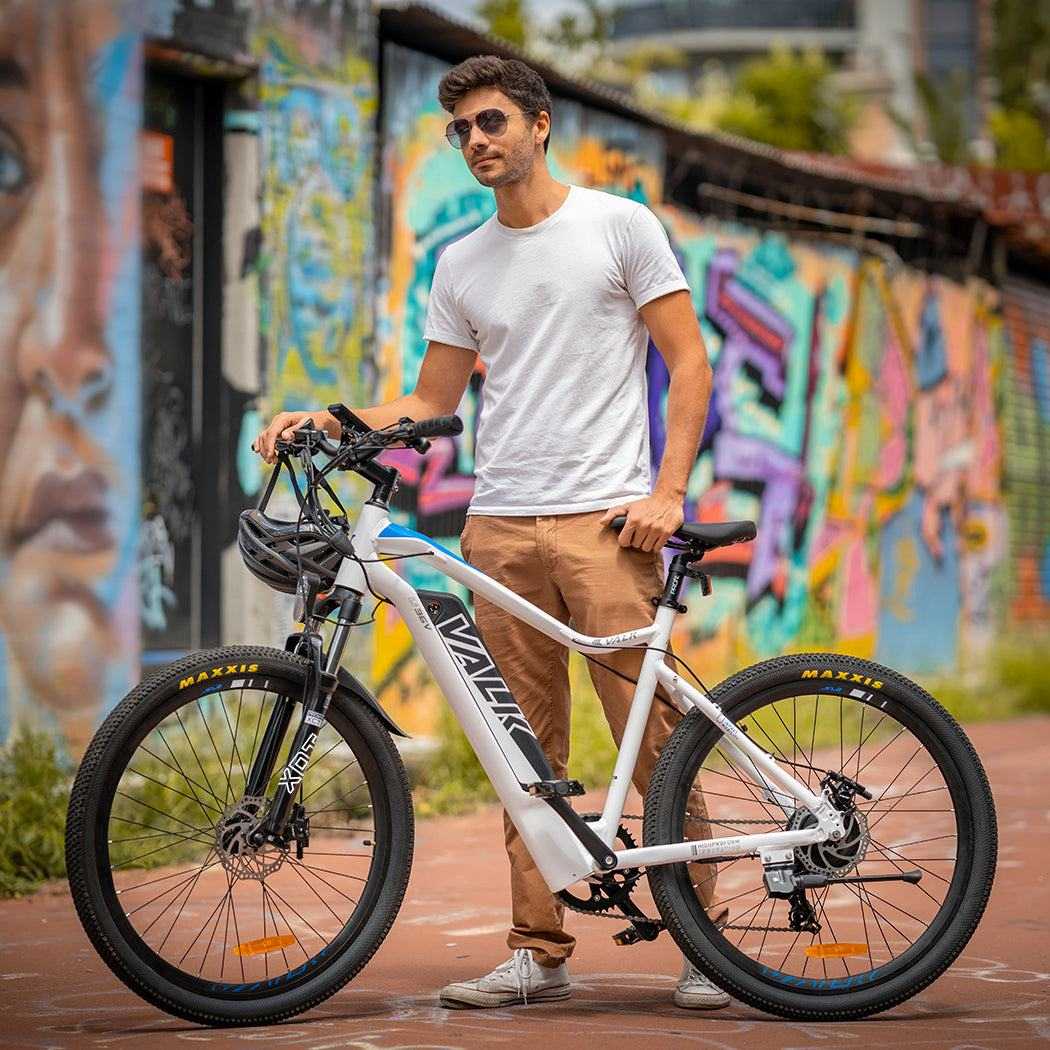 250W Hydraulic Disc Brakes Electric MTB, 26Inch | White