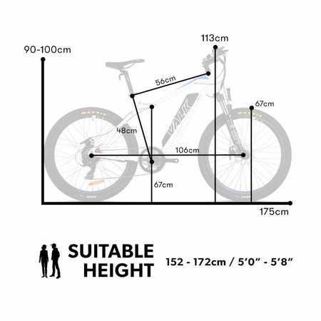 250W Hydraulic Disc Brakes Electric MTB, 26Inch | White