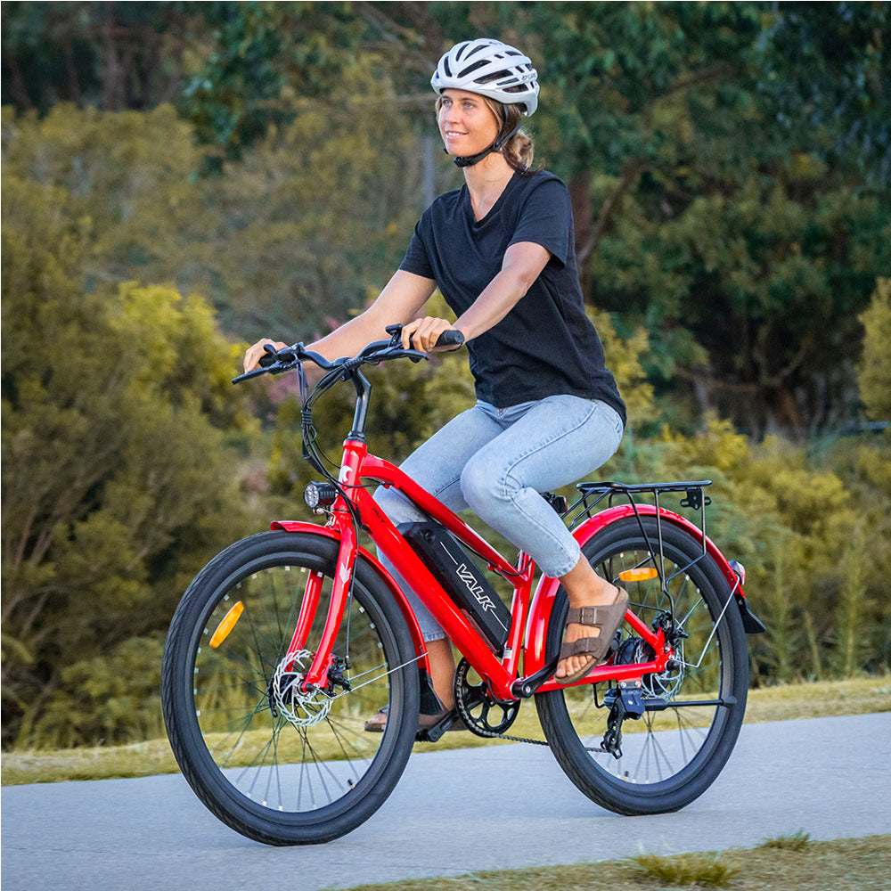 250W Ladies Step Through Electric Bike | Red