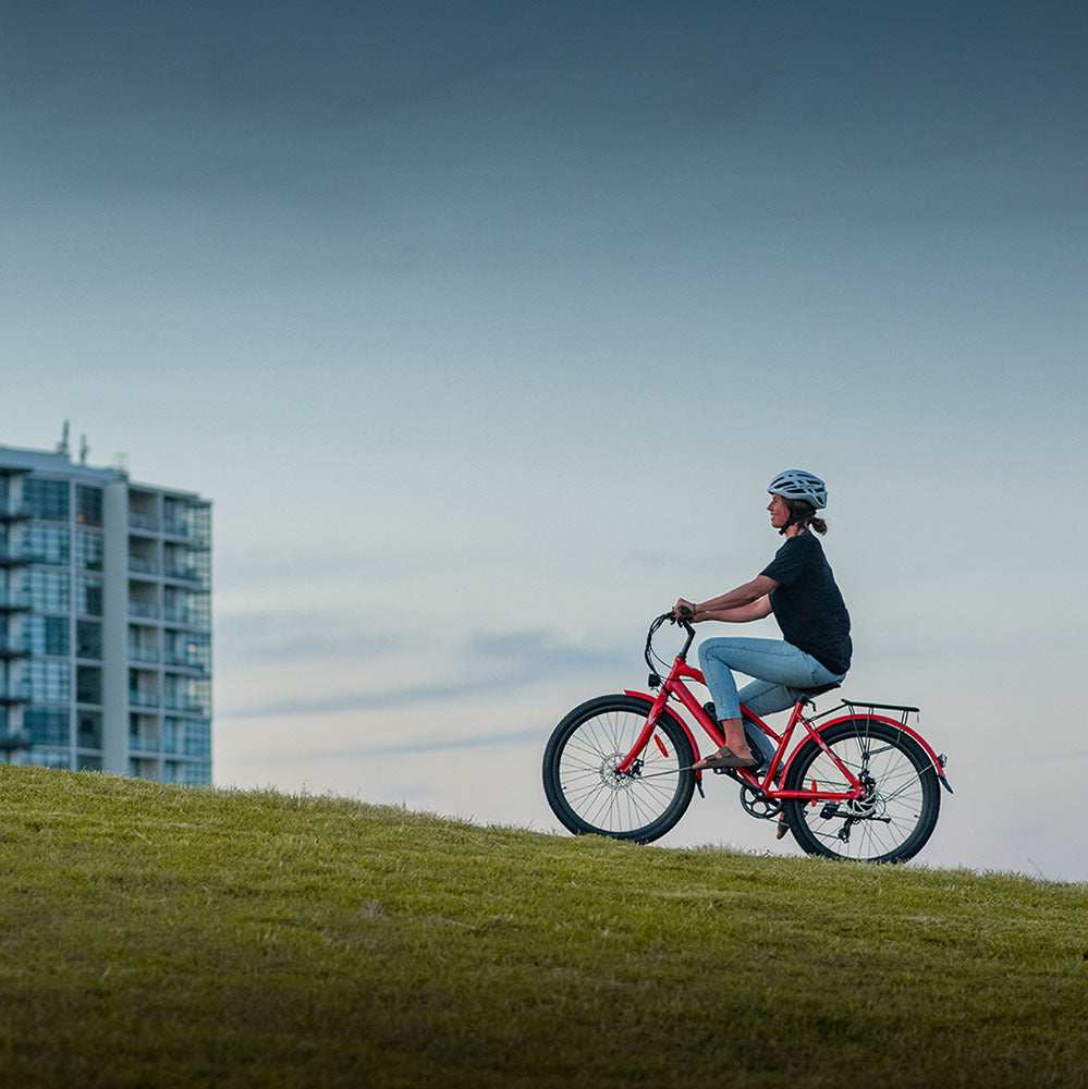 250W Ladies Step Through Electric Bike | Red