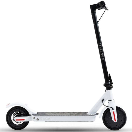 White VALK Synergy 5 Electric Scooter with 400W motor and foldable aluminum frame