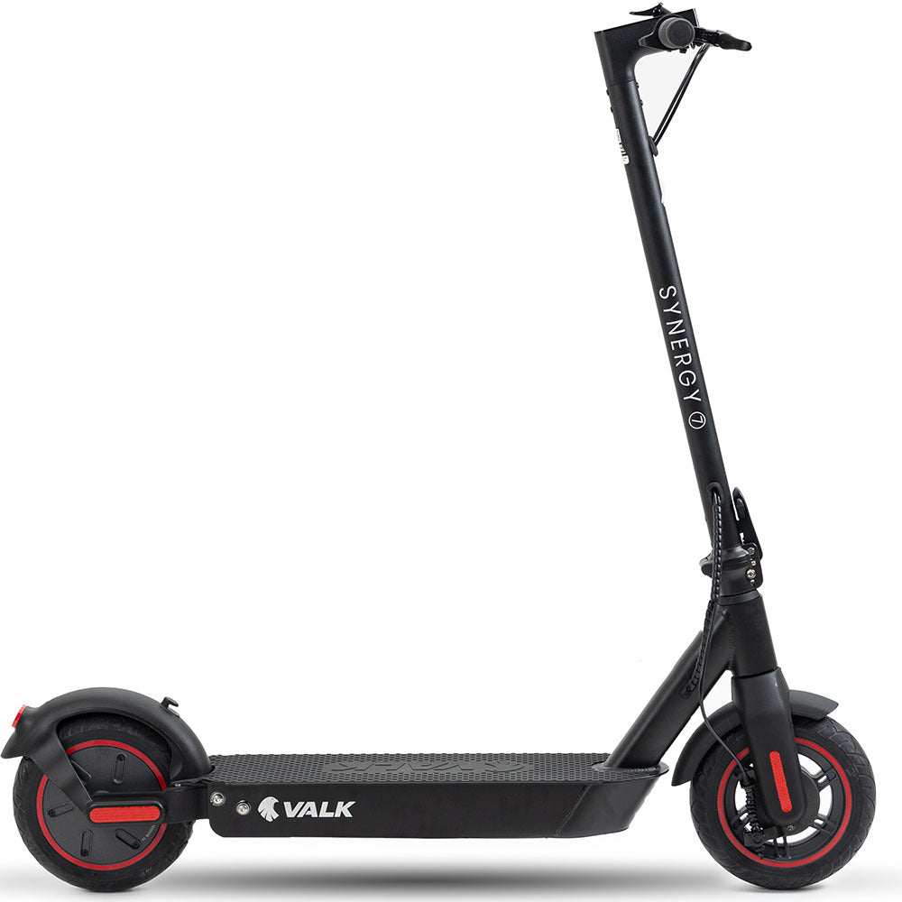 VALK Synergy 7 Electric Scooter 500W black and red with 15Ah battery and foldable aluminum frame