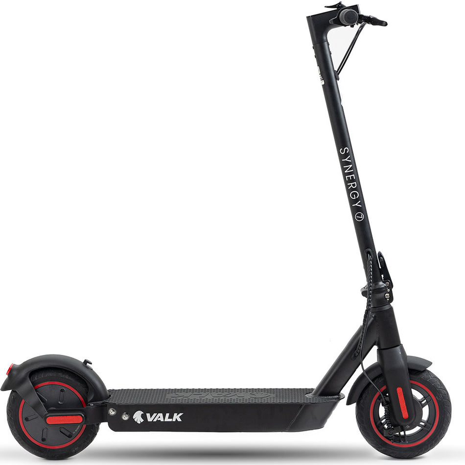 VALK Synergy 7 Electric Scooter, 500W 15Ah, AU Compliant, Motorised eScooter for Adults, Black/Red