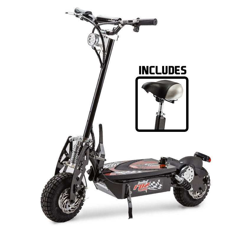 Bullet RPZ1600 1000W high-performance electric scooter with LED lights and adjustable seat
