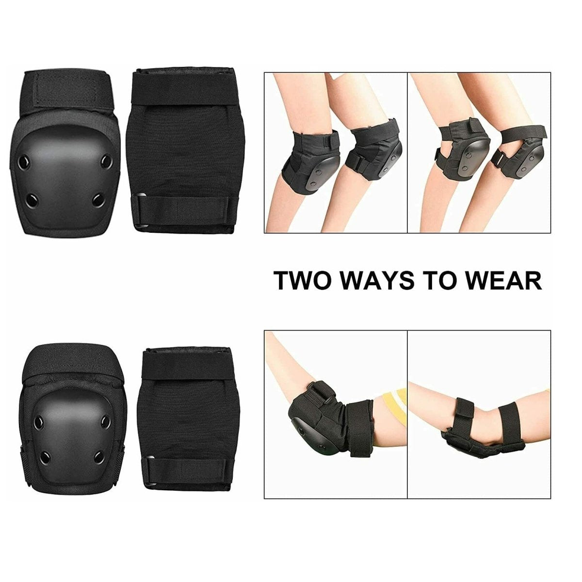 Scooter Protective Gear with Knee Elbow Pads Wrist Guards Helmet for Kids/Teens/Adult Small-BicycleLab.com.au