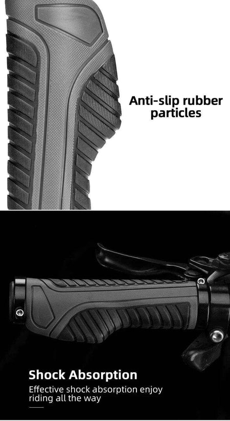 Mountain Bike Handlebar Grips | Anti-Slip Blue Comfort Grip for Bikes