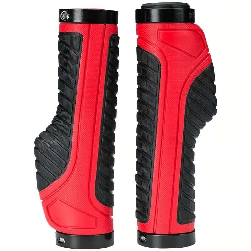Anti-Slip Rubber MTB Handlebar Grips | Red