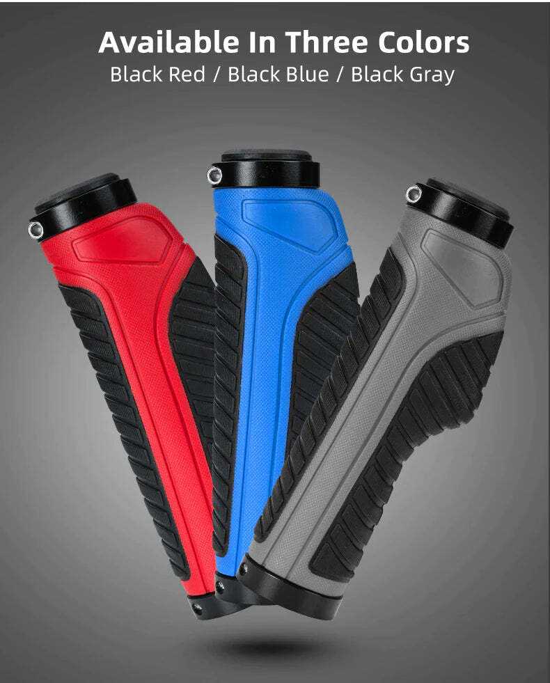 Bicycle Grips MTB Road Bike Double Lock Rubber Handlebar Grips Anti-Sl