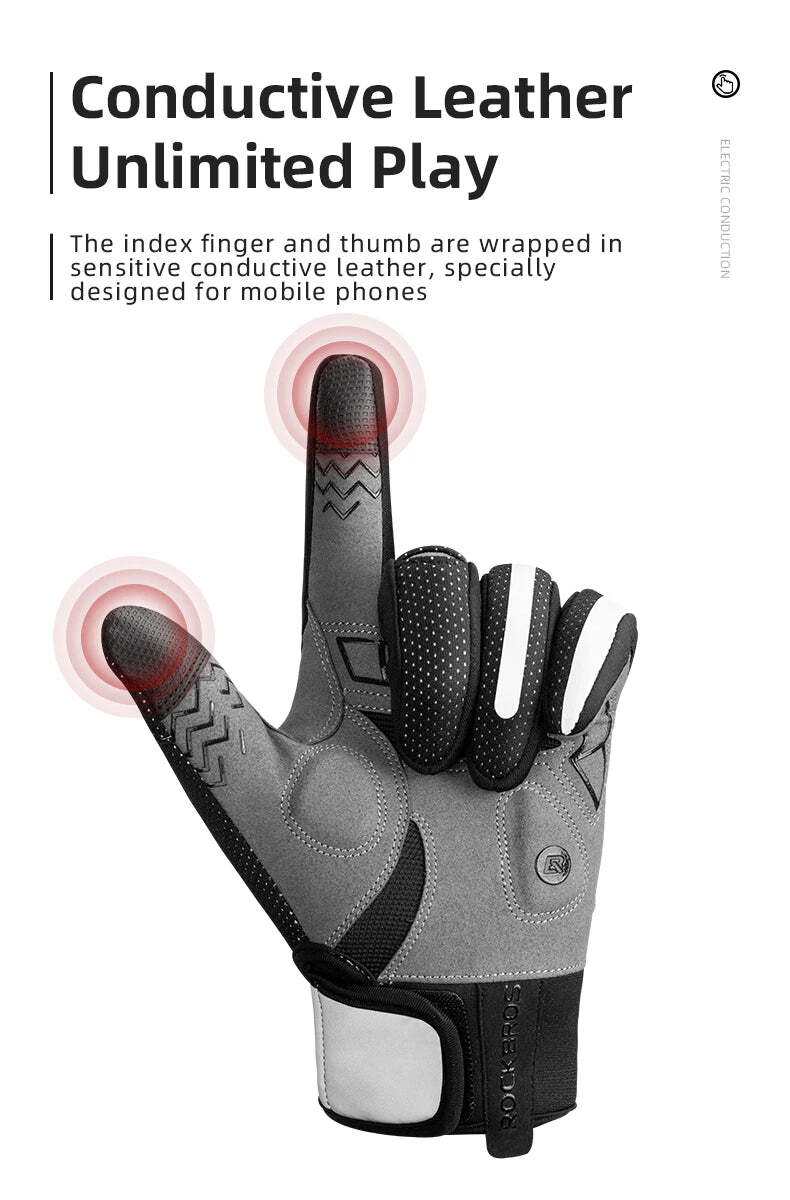 Breathable Heated Cycling Gloves | Large