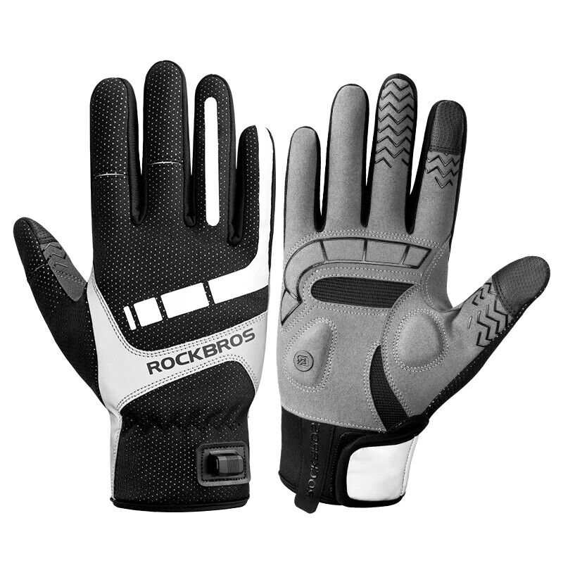 Breathable Heated Mountain Bike Gloves | Medium