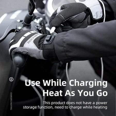 Breathable Heated Mountain Bike Gloves | Medium