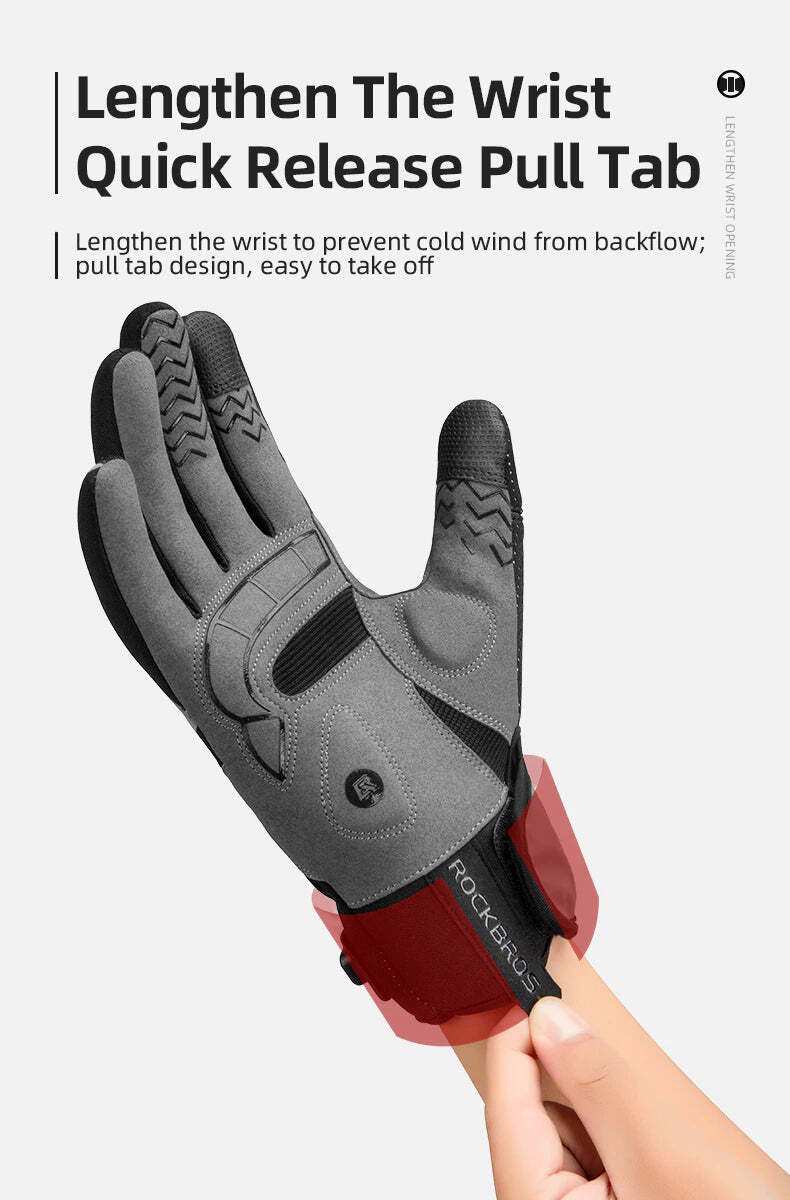 Breathable Heated Bicycle Gloves | XLarge