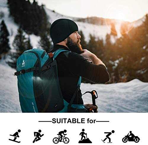 Unisex Thermal Cycling Skull Cap | Black