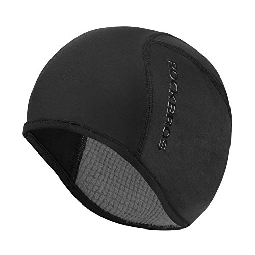 Helmet Fleece Inner Liner Cycling Skull Cap Winter Thermal MTB Mountain Cycling Cap for Men Women Headwear for Running Skiing & Winter Sports BLACK Rockbros-BicycleLab.com.au