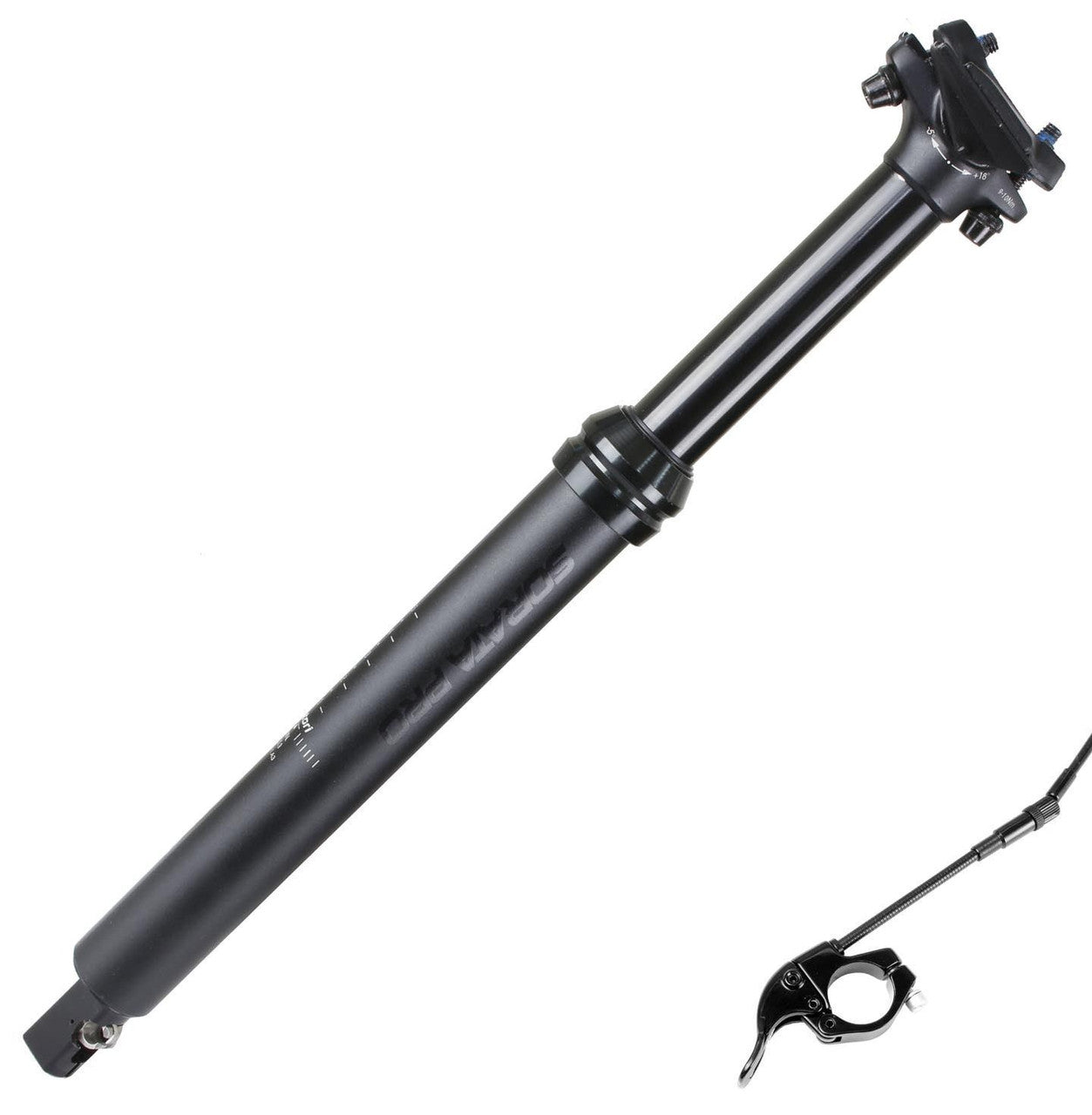 Satori Mountain Bike Pro Dropper Adjustable Seatpost Internal Cable 31.6 Diameter 100mm Travel-BicycleLab.com.au