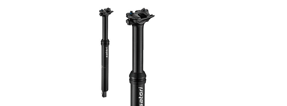 Satori Mountain Bike Pro Dropper Adjustable Seatpost Internal Cable 31.6 Diameter 100mm Travel-BicycleLab.com.au