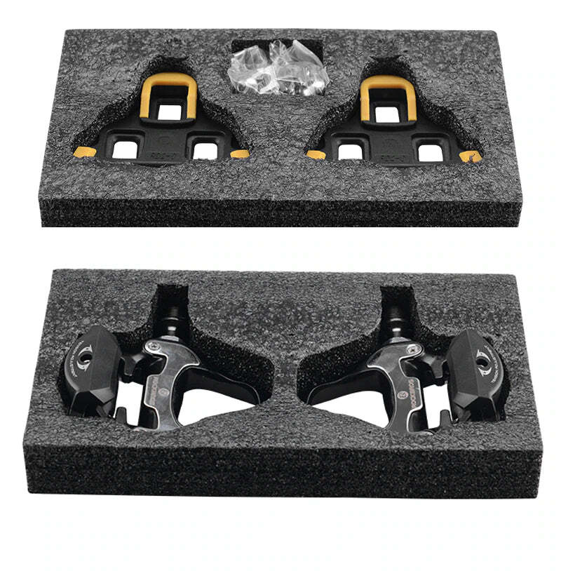 Self Lock Clip In Bike Pedals LOOK KEO Cleat MTB Road 700C Hybrid BMX - Rockbros Black-BicycleLab.com.au