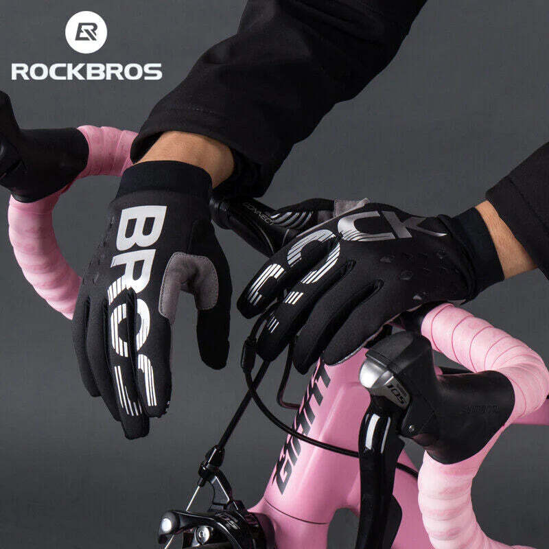 MTB Gloves Large for Mountain Road Bike Breathable Winter Autumn Spring Cycling Camping Running Outdoor Sport Rockbros-BicycleLab.com.au