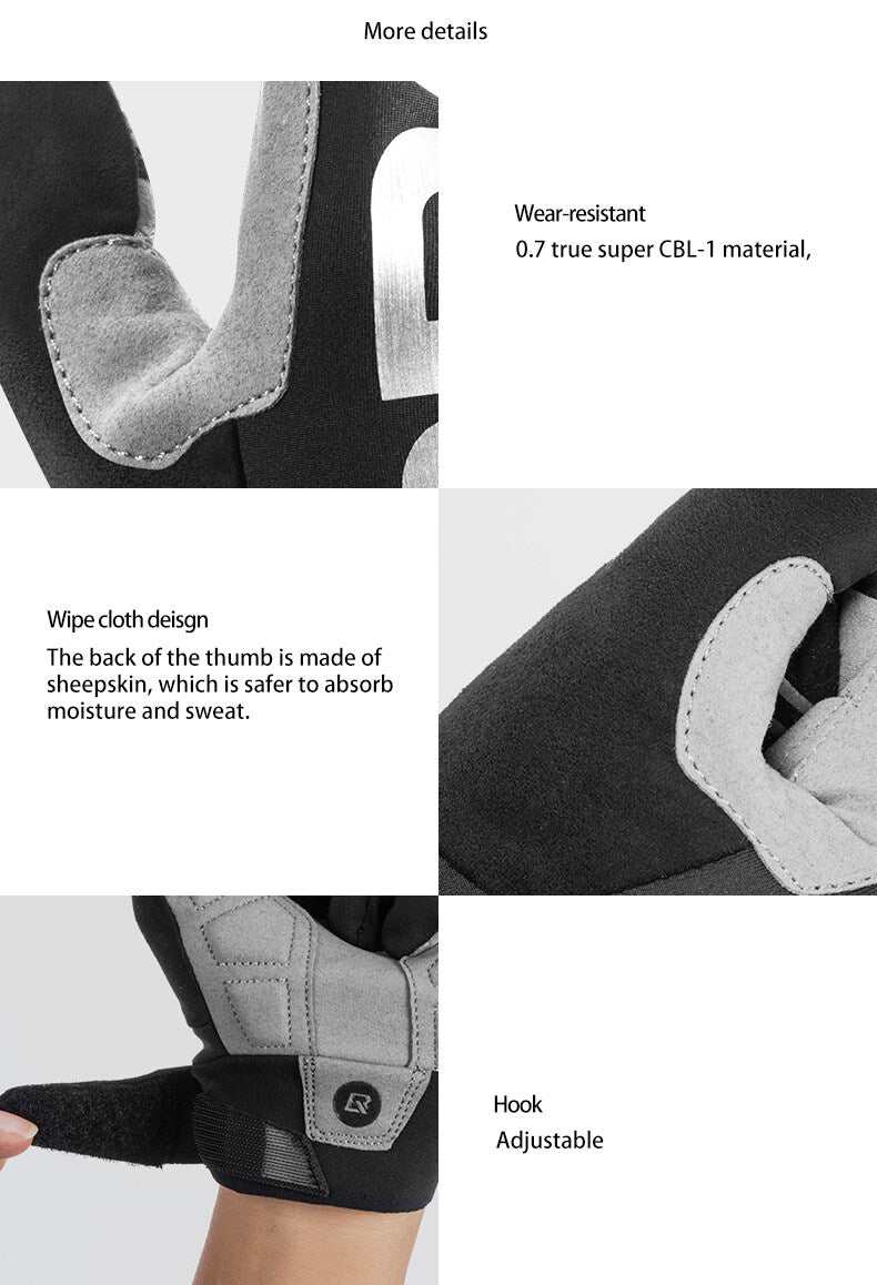 Breathable Mountain Bike Gloves | Large