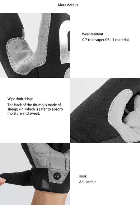 Breathable Mountain Bike Gloves | Large