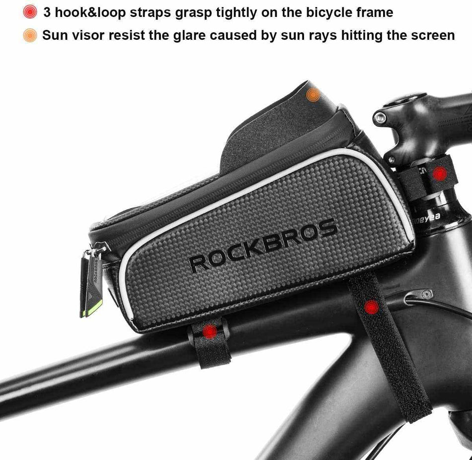 Top Tube Bicycle Bag Phone Holder