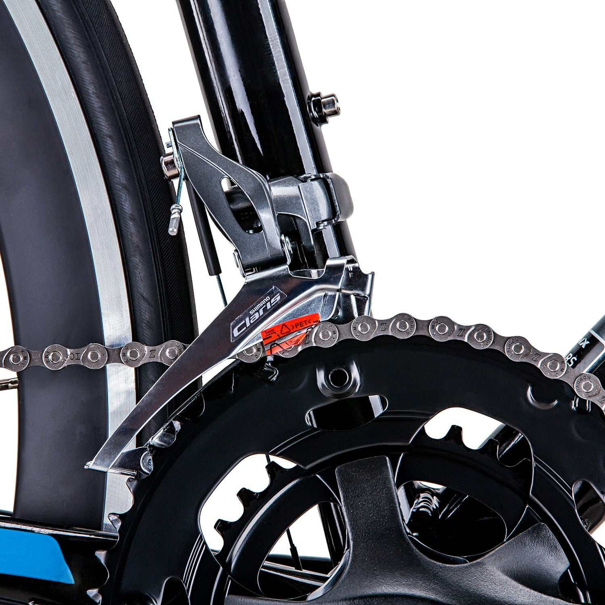 56cm Frame Road Bike with Allow Frame | Matt Black Blue