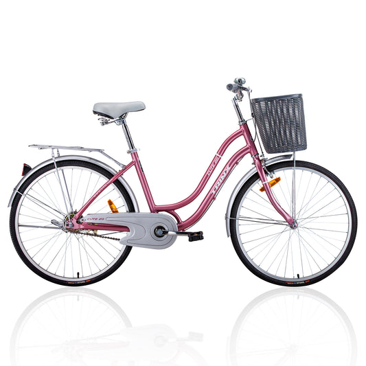 Trinx CUTE 2.0 City Bike 24 inch Lady Urban Pink-BicycleLab.com.au