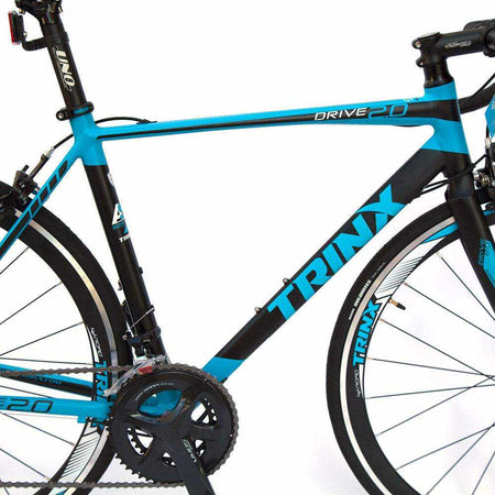 700C Road Bike with Alloy Frame | Matt Black Blue
