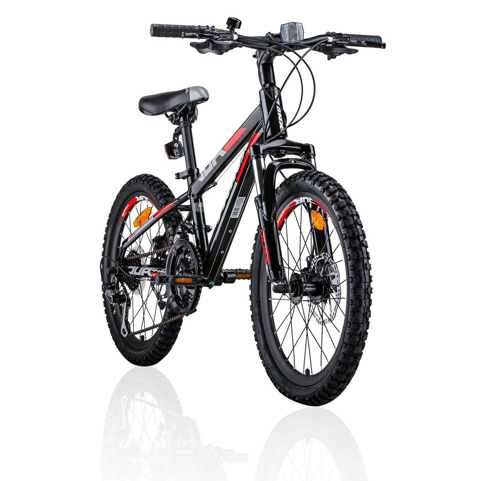 20 Inch Youth Mountain Bike with 21-Speed | Black
